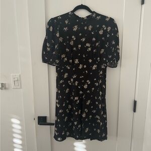 Floral Black Dress